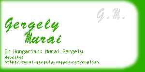 gergely murai business card